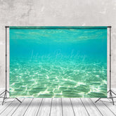 Lofaris Blue Undersea Sandy Seabed Natural Scenery Backdrop